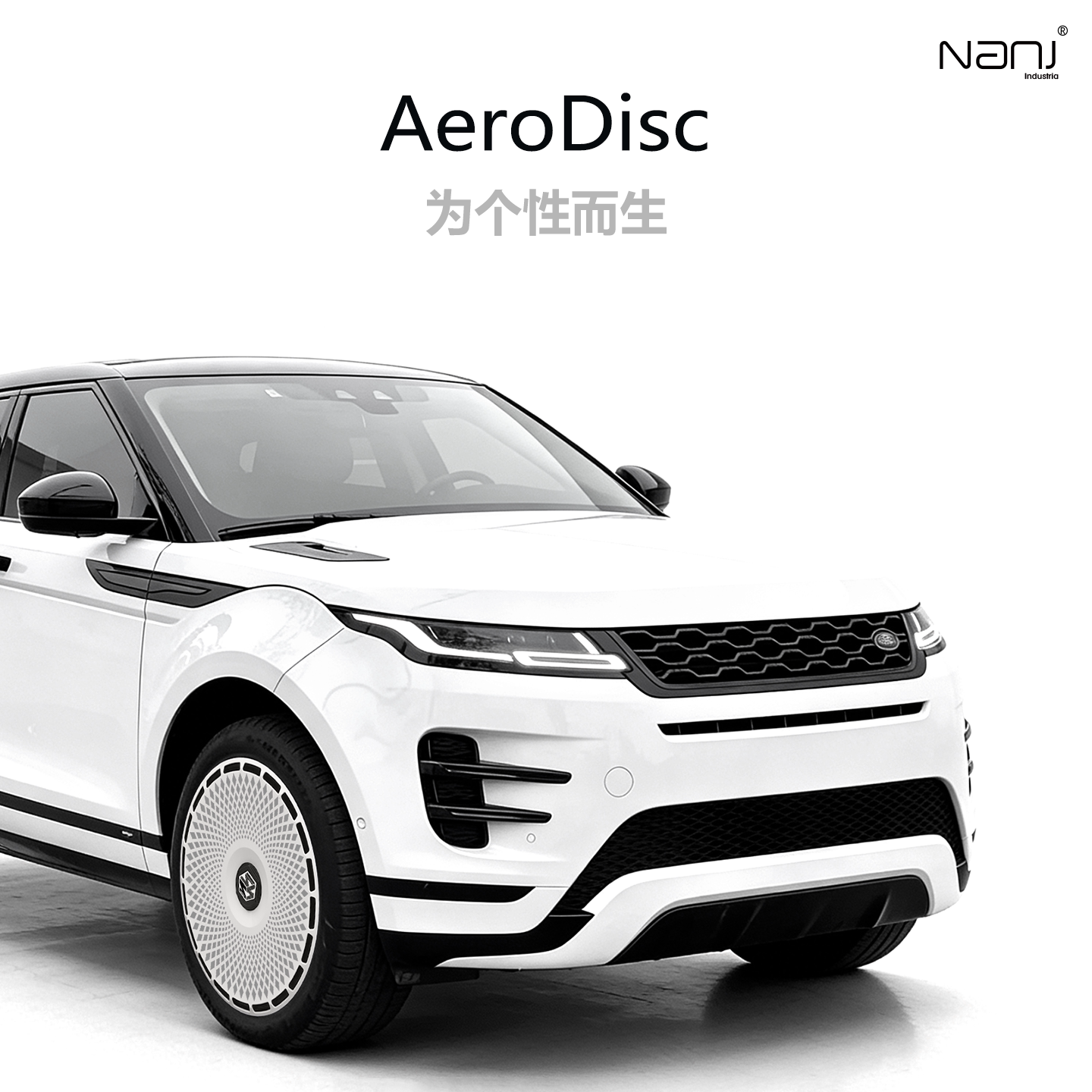 南疆科技适用路虎极光19寸轮毂盖揽胜中心轮毂罩卫士20寸21寸