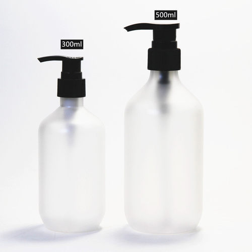 PET300ml瓶子磨砂洗发水瓶 蒙砂洗手液瓶按压沐浴露瓶子 可送标贴