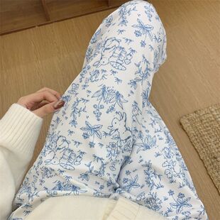 加厚德绒胖mm仙女宅宅裤女秋冬季宽松懒人睡裤长裤子松紧腰休闲裤