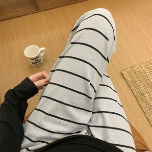加厚德绒胖mm仙女宅宅裤女秋冬季宽松懒人睡裤长裤子松紧腰休闲裤