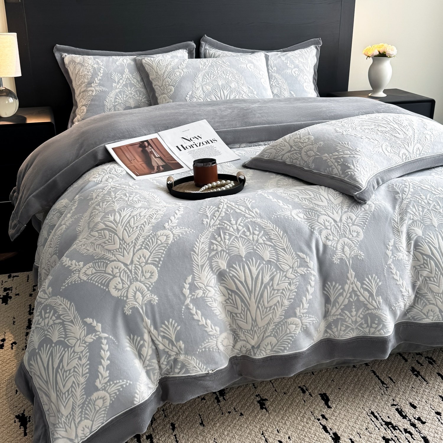 牛奶绒四件套2025新款珊瑚绒加绒被套单件床单床笠款双面绒秋冬季