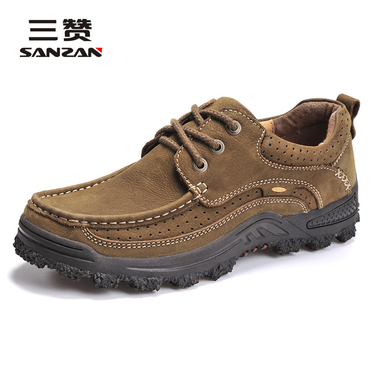 【正品保障】头层牛皮爸爸休闲鞋