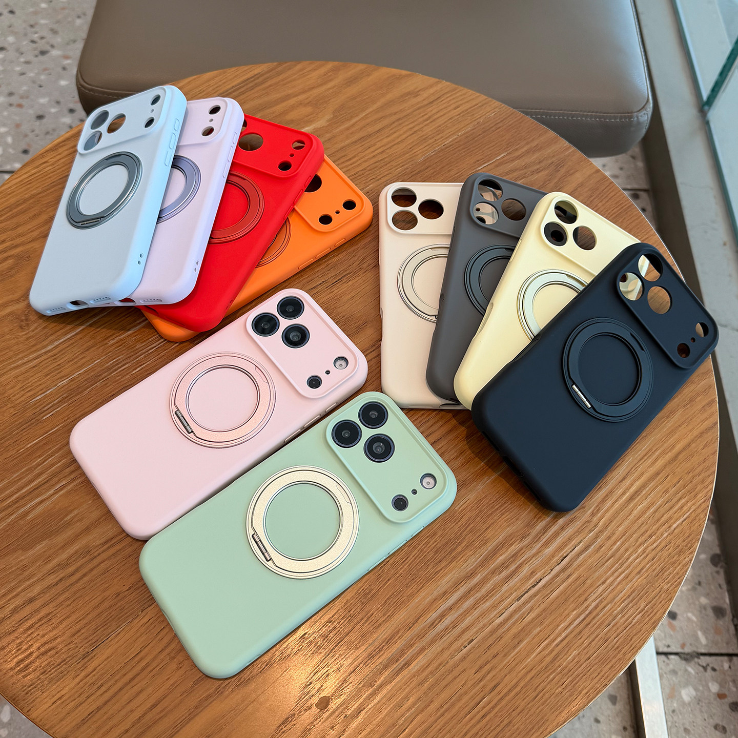 液态硅胶支架适用苹果17ProMax手机壳高级感iPhone17纯色16pro新款15plus支点14简约13p防摔套12全包情侣款壳