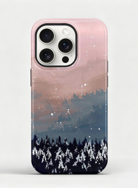 灰色森林适用iphone17promax手机壳16plus高级感简约软壳15轻奢保护套防摔14菲林磨砂壳13纯色12全包小众11壳