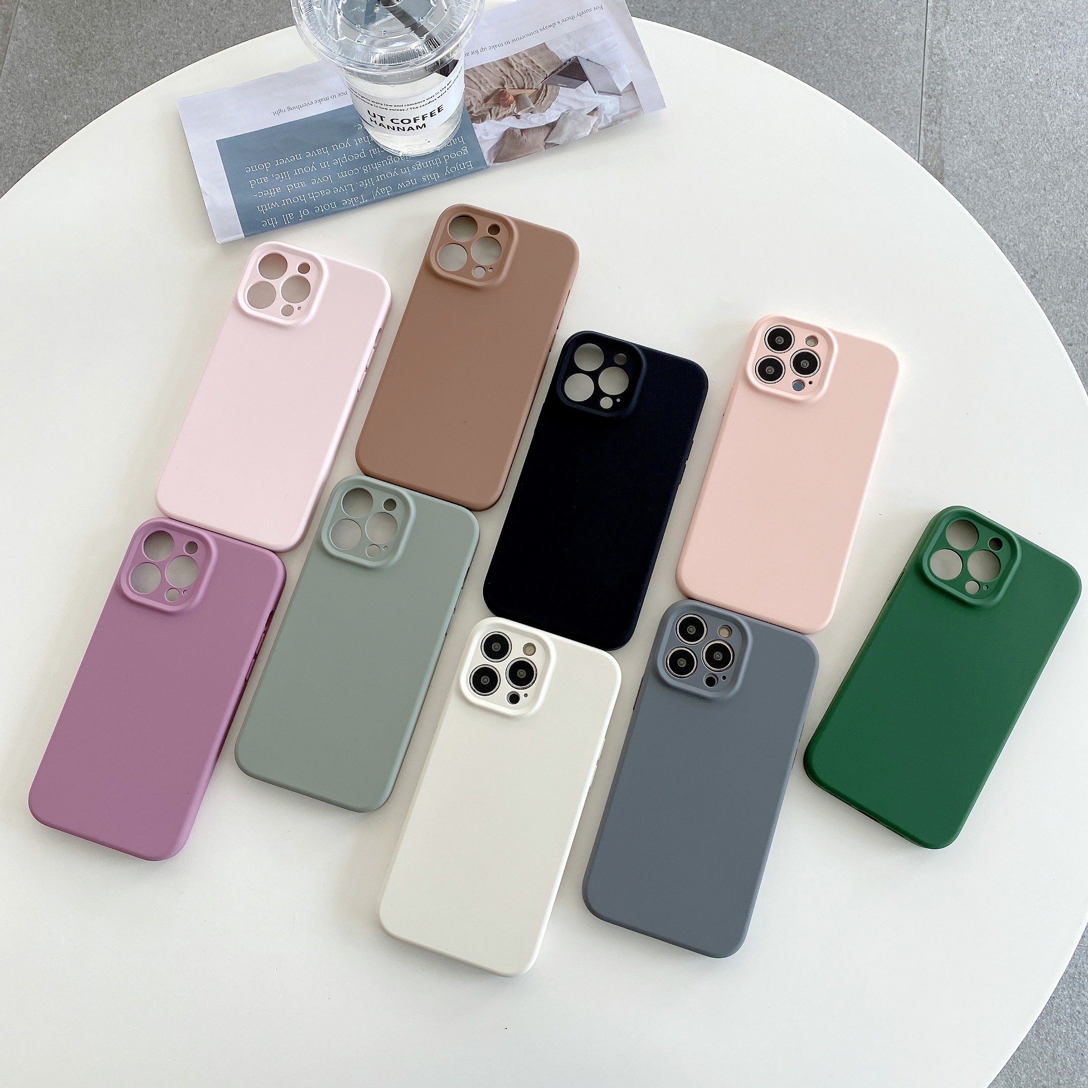 真液态硅胶苹果17/16promax手机壳适用iPhone15保护壳14简约镜头全包15pro磨砂纯色套13软糯16plus肤感12防摔