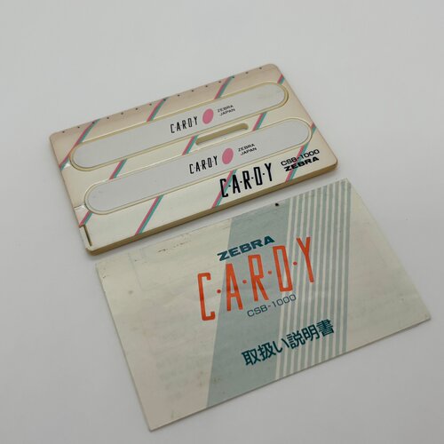 绝版老款1980年代日本ZEBRA斑马出CARDY卡片圆珠笔对笔