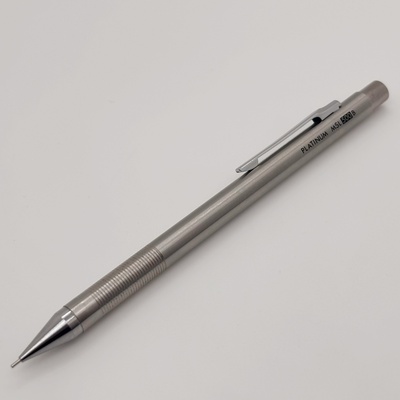 中古老款微痕迹日本PLATINUM白金MSL500B金属按压出芯自动铅笔0.5