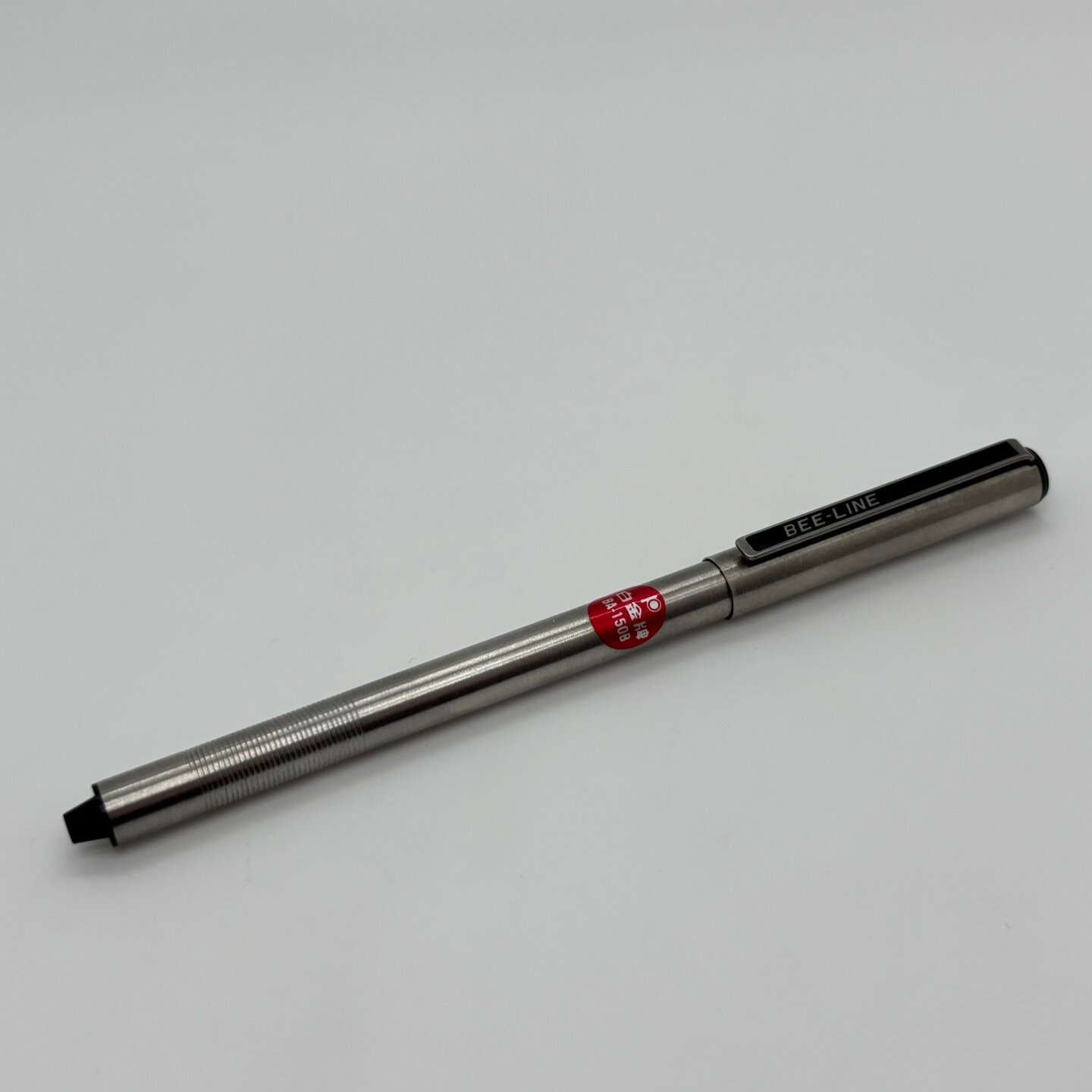 绝版老款日本PLATINUM白金BEELINE特殊重压笔头出芯金属圆珠笔