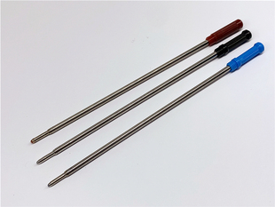 CROSS高仕等国标欧标旋转出芯圆珠笔专用11.6cm油性笔芯0.7红蓝黑