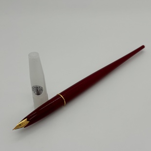 吸墨拍视频测试样品1980年代日本PLATINUM白金EF尖长杆镀金尖钢笔