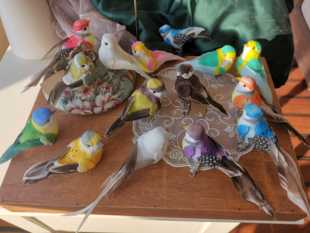 百鸟集手作 孤品少量款仿真小鸟集合 发夹头饰胸针肩章