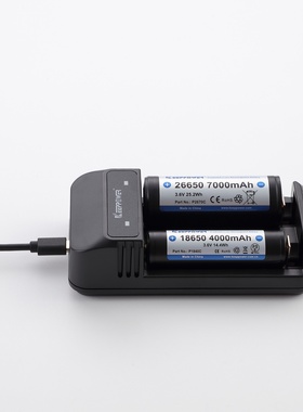 Keeppower C2/32650 21700 26650 18650 18500 18350锂电池充电器