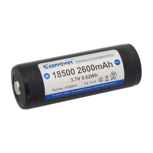 新品 Keeppower 18500 2600mAh 3.7v手电筒电池 超大容量 P1850C4