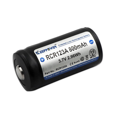 rcr123a800mAh手电筒keeppower