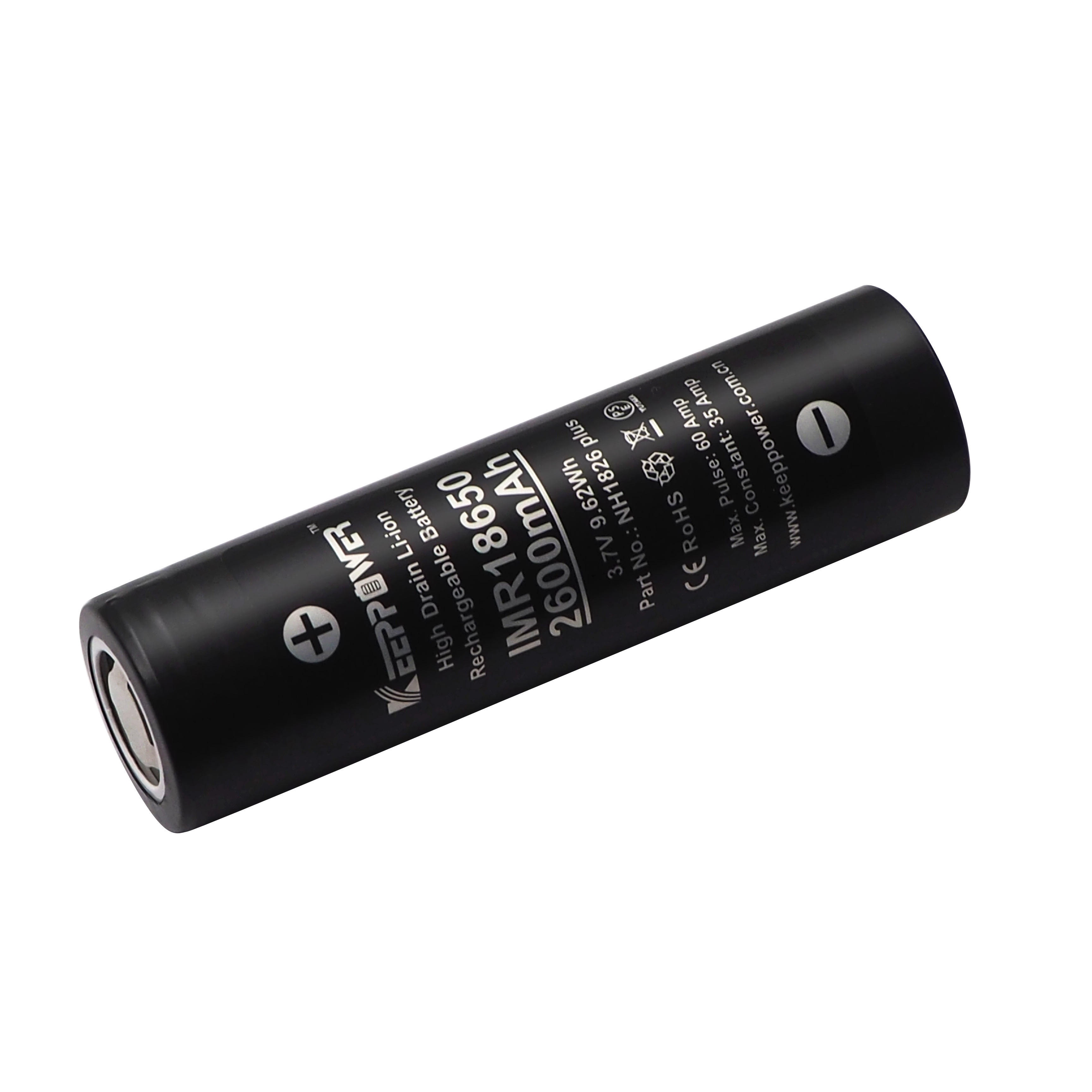 35A放电 Keeppower IMR 动力18650 2600mAh 烟雾电池 NH1826Plus