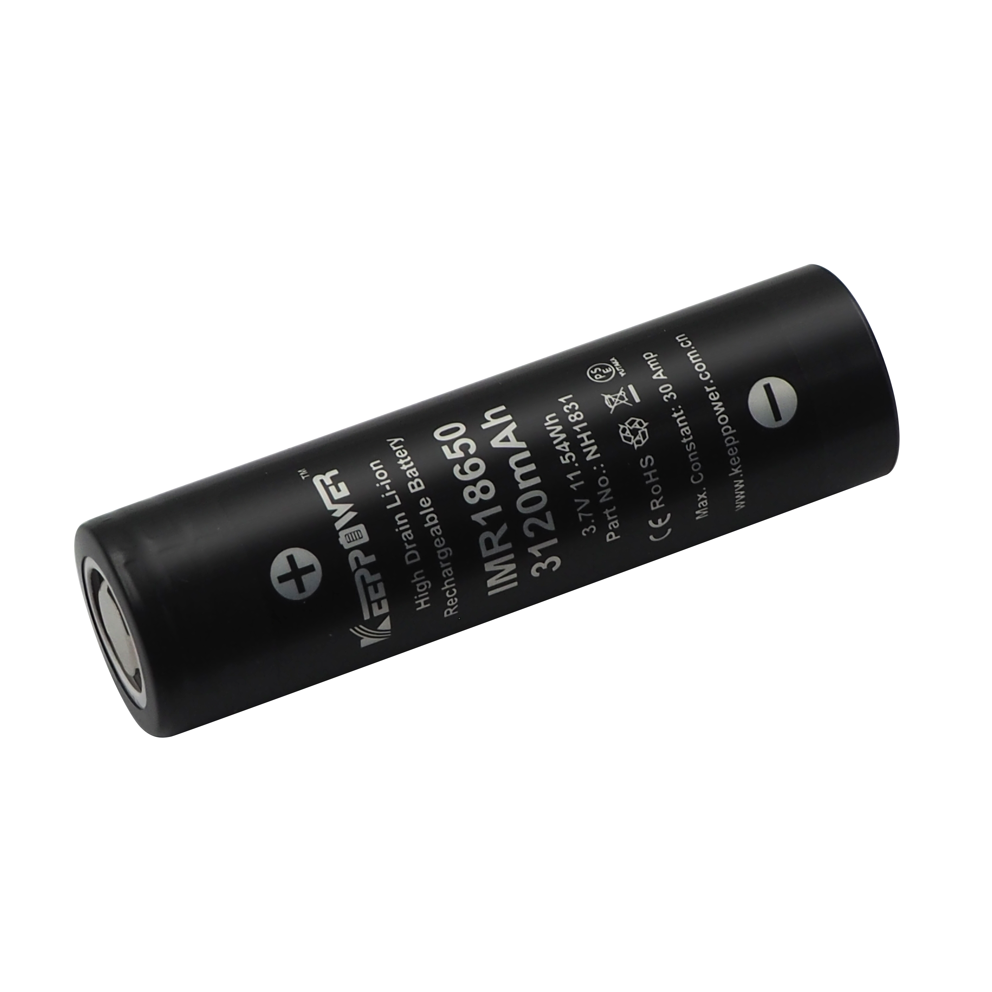 可30A 放电 Keeppower IMR18650 3.7V 3120mAh 电动工具 动力电池