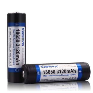 Keeppower 带保护板 大电流R系列 18650 3120mAh P1831R 充电电池
