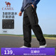 户外防泼水宽松休闲运动登山裤 骆驼工装 阔腿冲锋裤 秋季 女 男裤