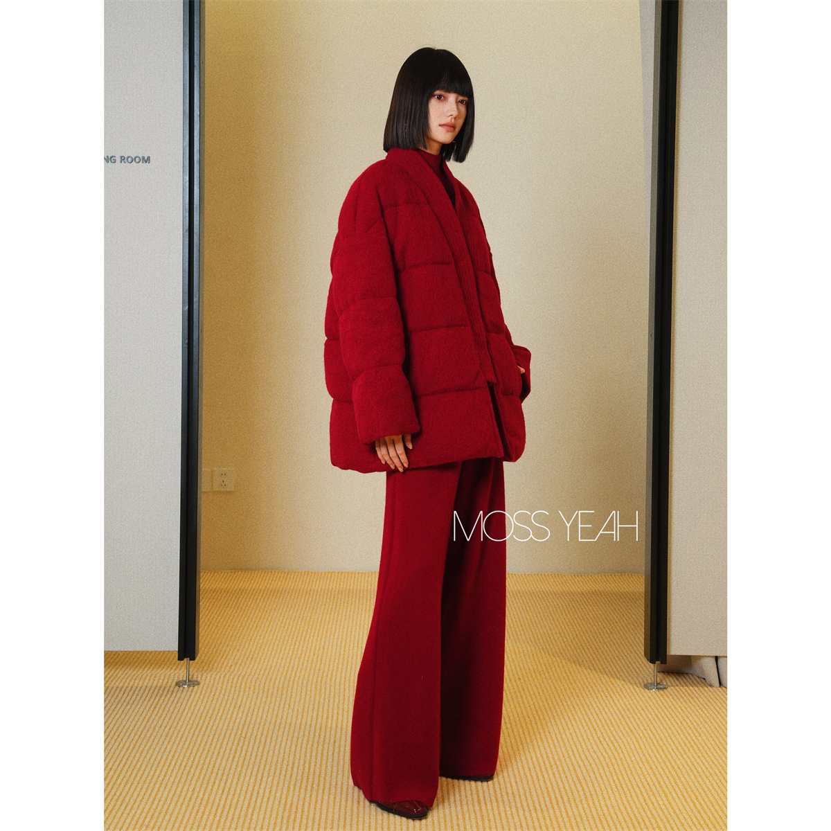 气质羊绒常规浮雕提花