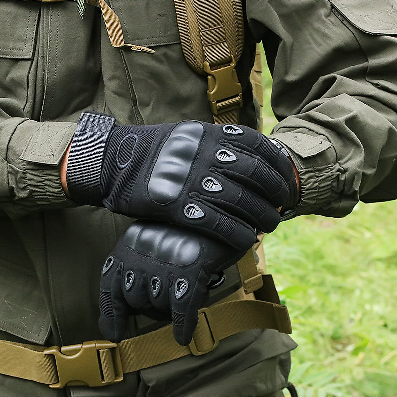 战术手套男武术训练防滑长指护腕半指拳击手套运动户外