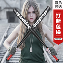 黑色自卫车载棒球棍合金钢棒球棒铁棒加厚男士 防身武器棒球杆