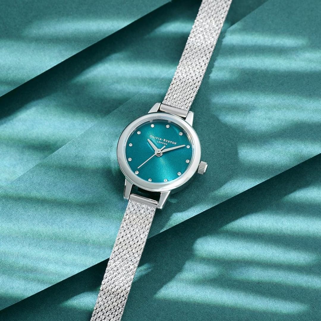 珍珠母贝壳水晶钻女手表