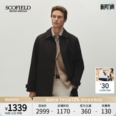 商务休闲纯色潮流中长款 新款 风衣通勤外套 25年秋季 SCOFIELD男装