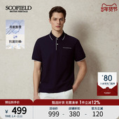 新疆棉商务短袖 休闲T恤POLO衫 25年夏季 新款 抗菌 SCOFIELD男士