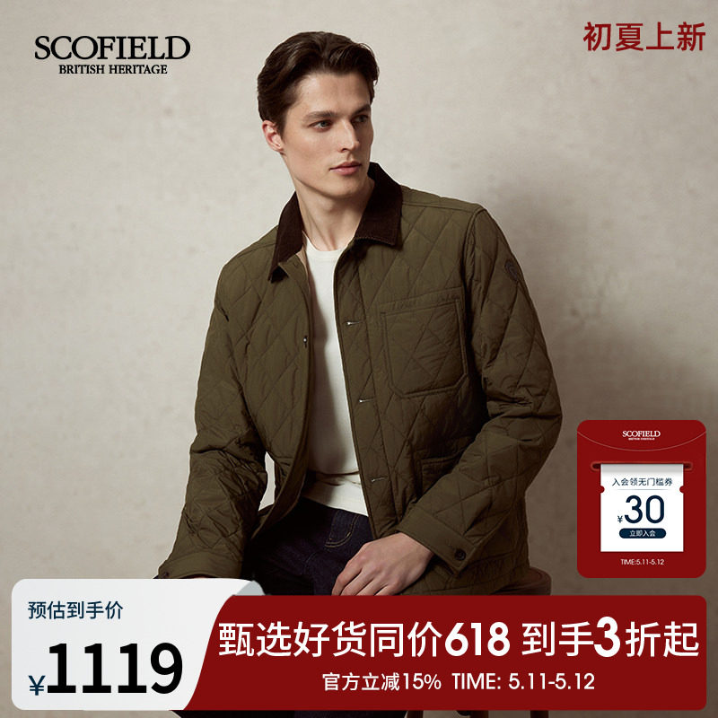 SCOFIELD男装25年春季新款衬衫式夹克工装时尚休闲简约棉服外套
