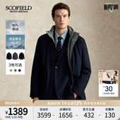 新款 冬季 SCOFIELD男装 90蓬松鹅绒保暖立领简约羽绒服 防水