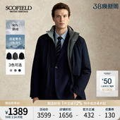 新款 冬季 SCOFIELD男装 90蓬松鹅绒保暖立领简约羽绒服 防水