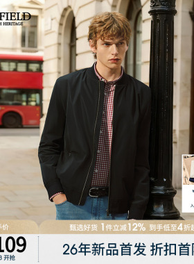 SCOFIELD男装26春季新款通勤商务立领简约休闲夹克外套