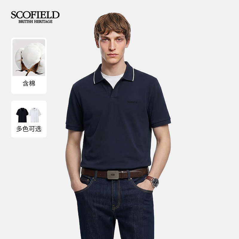 【液氨】SCOFIELD男装26年夏季新款正肩商务通勤翻领短袖POLO衫男