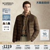 鹅绒 式 SCOFIELD男装 休闲年轻翻领衬衫 羽绒服男 25年秋冬新品