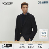 棉羊毛商务通勤高级感西装 新款 外套经质西服 25年秋季 SCOFIELD男装