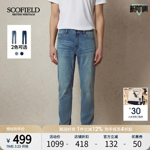 休闲裤 SCOFIELD男士 时尚 新款 子微弹舒适纯色直筒牛仔潮流 春夏季