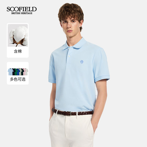 SCOFIELD男装26年夏季新款日常通勤翻领休闲T恤短袖舒适POLO衫男