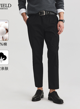 SCOFIELD男装24年夏款新品舒适直筒裤子简约时尚百搭休闲裤长裤