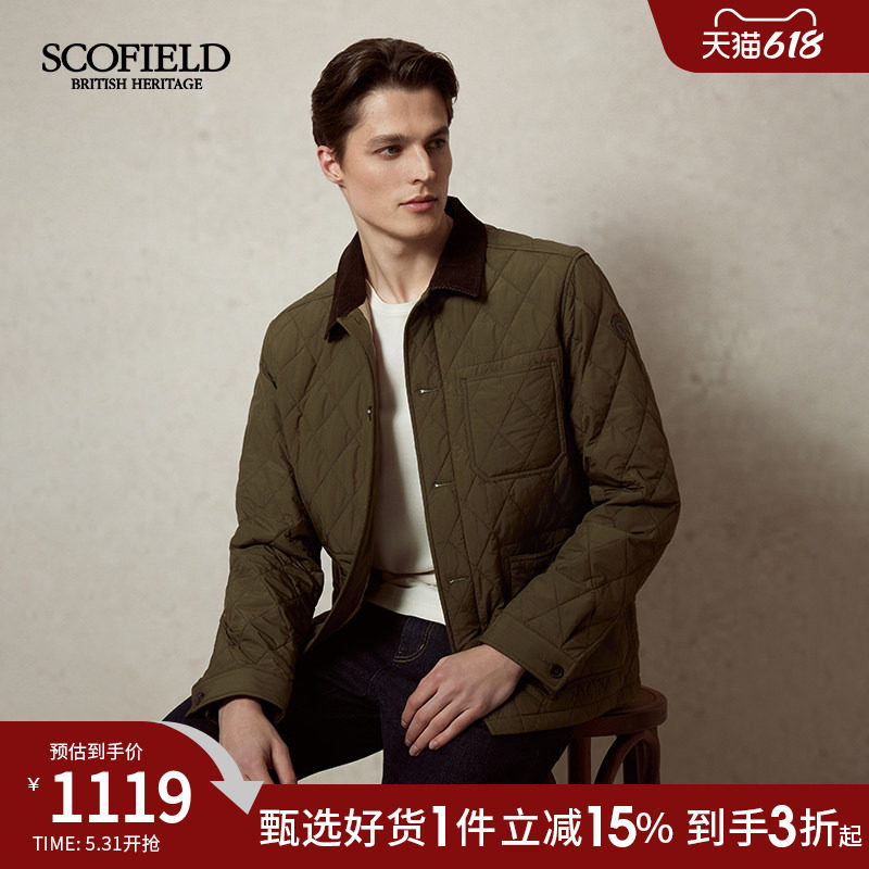 SCOFIELD男装25年春季新款衬衫式夹克工装时尚休闲简约棉服外套