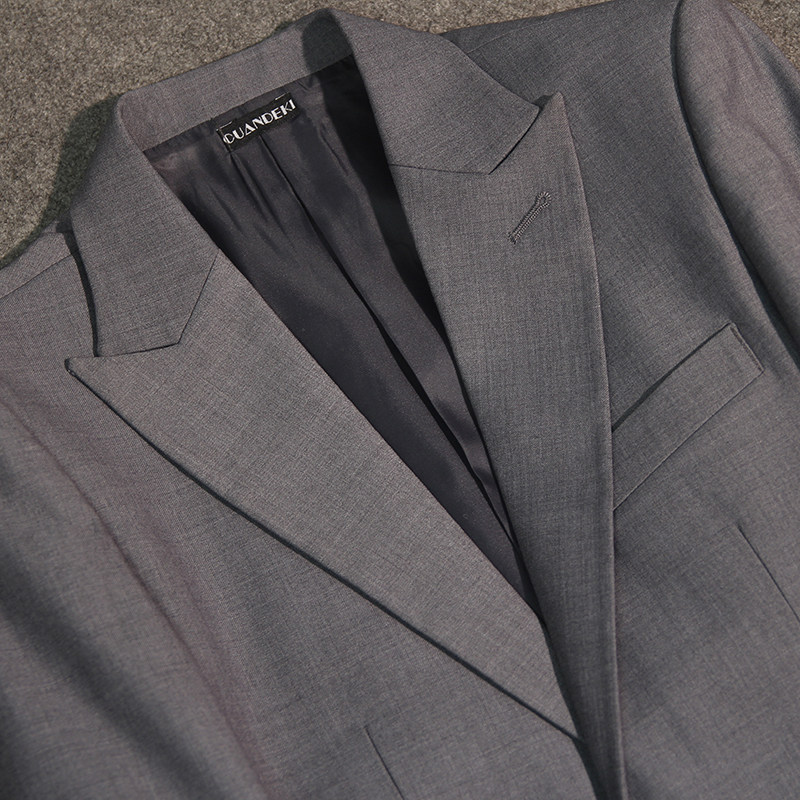 2024 FALL|WINTER MENS NEW MENS TWO SINGLE-ROW LAPEL BLACK SUIT SUIT BUSINESS FORMAL WEAR TO WORK