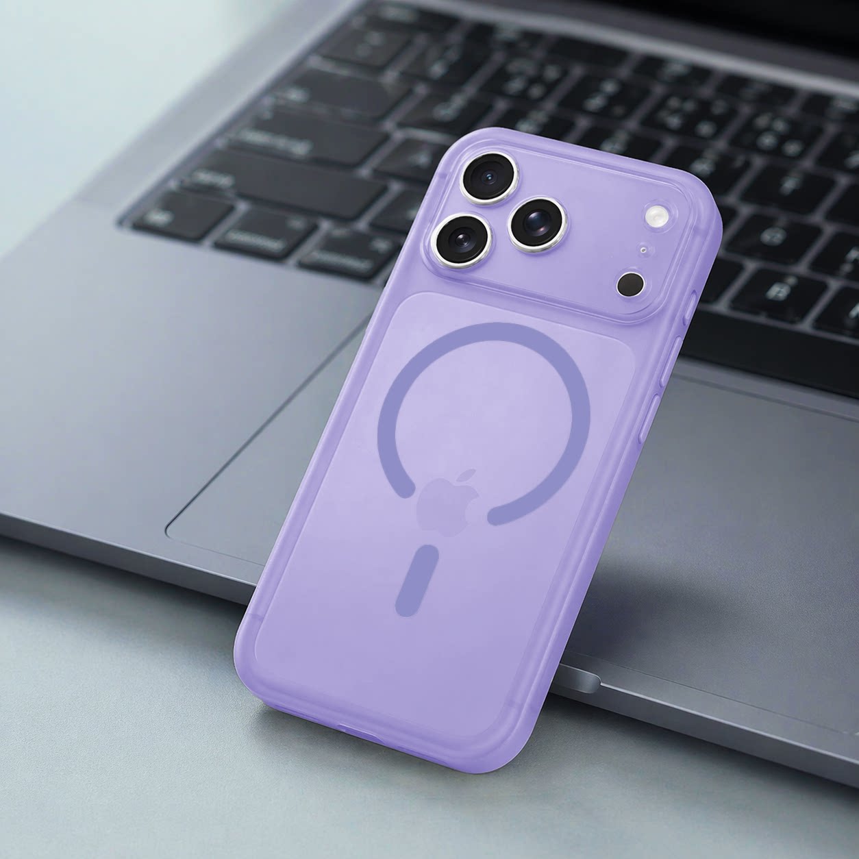 适用苹果17promax手机壳iPhone16新款壳半透明灰色磨砂15全包防摔超薄17pro保护套14磁吸壳16Pm紫色简约男女