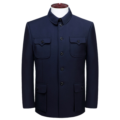 单件外套爸爸爷爷老式春秋中山装