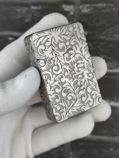 钛合金虎鲨大唐草四代精雕点火机械防风煤油打火机