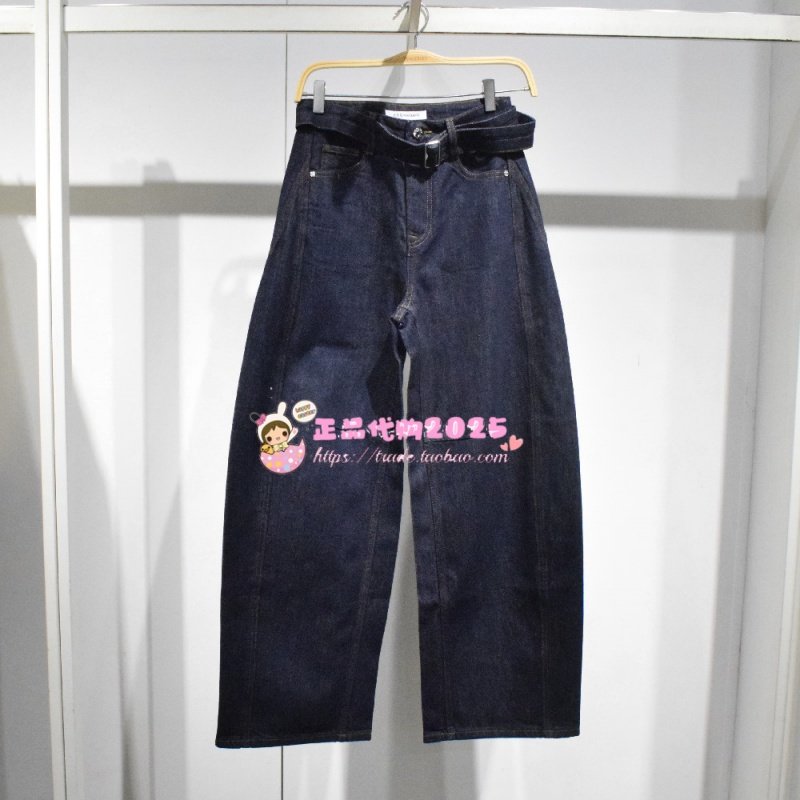 A1HAF4196 女装2025冬专柜正品新款牛仔长裤A1HAF419658-599