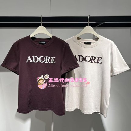 A3CNF3360 女装2025秋专柜正品短袖T恤A3CNF336069/A3CNF3360M9