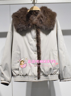 A3AEF4389 女装2025冬专柜正品新款仿裘皮外套A3AEF4389G1-1499