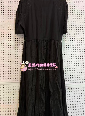 A1FAE2330太平鸟女装2024夏专柜正品新中式拼接连衣裙A1FAE233089
