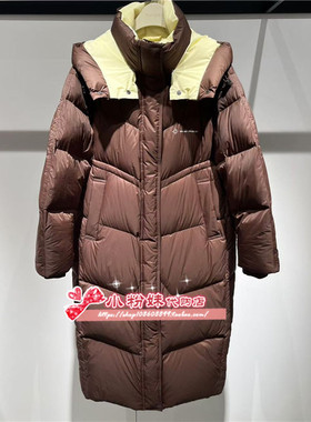 A3ACE4423 女装2024冬专柜正品艺术绗缝长款羽绒服A3ACE4423H8