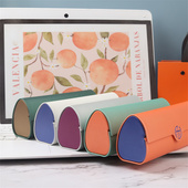 手工眼镜盒高级感简约时尚 高颜值便携太阳镜盒墨镜收纳防压墨镜盒