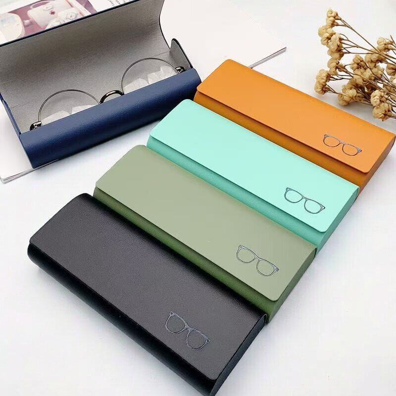 眼镜盒男女小清新学生复古简约高级高颜值磁吸进视镜太阳眼镜盒子